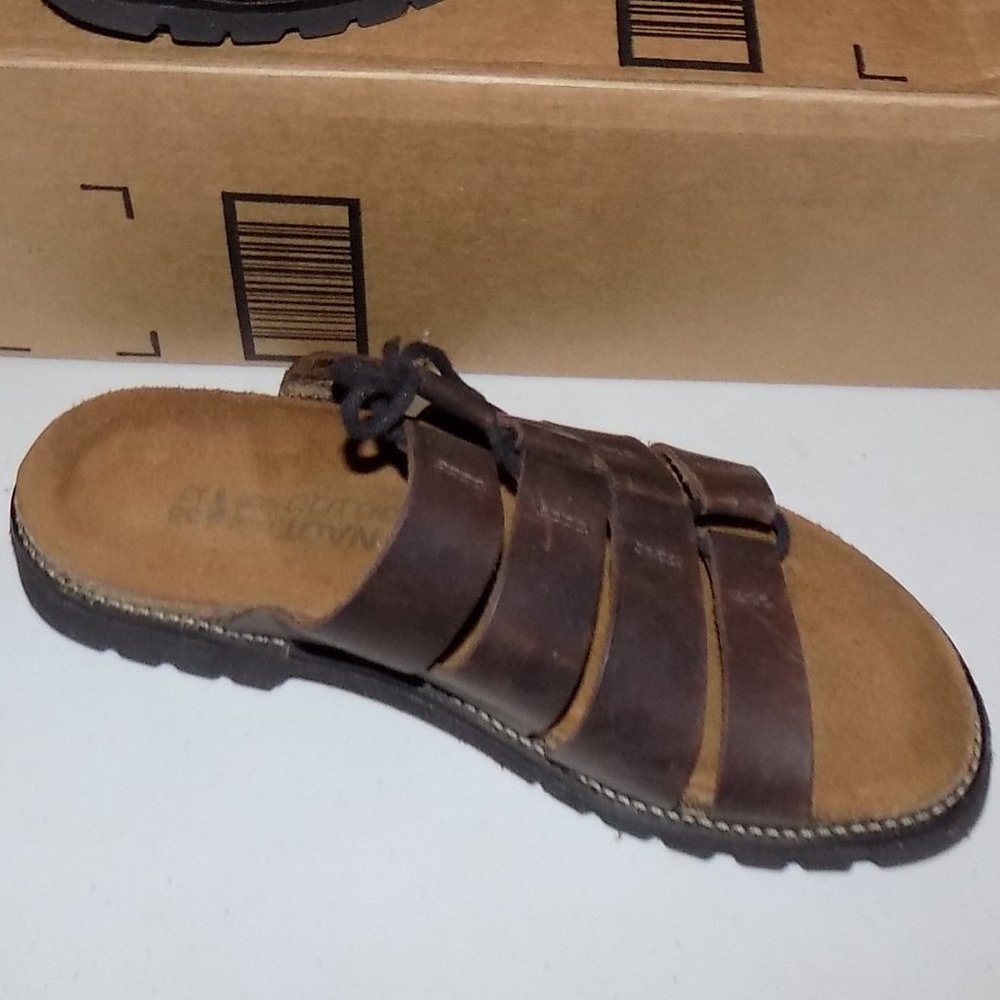 Naot Lace brown buffalo leather EU38 US7 - Picture 6 of 11